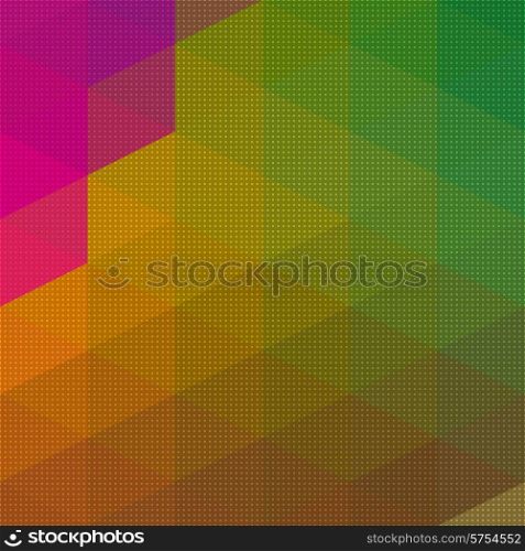 Vector Abstract Triangle Mosaic Pattern