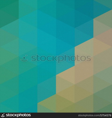 Vector Abstract Triangle Mosaic Pattern
