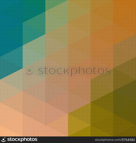 Vector Abstract Triangle Mosaic Pattern