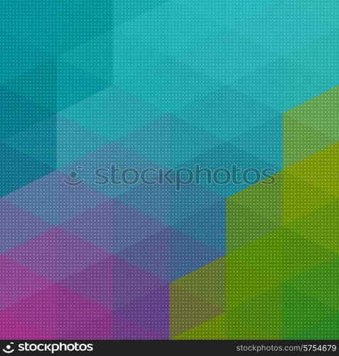 Vector Abstract Triangle Mosaic Pattern