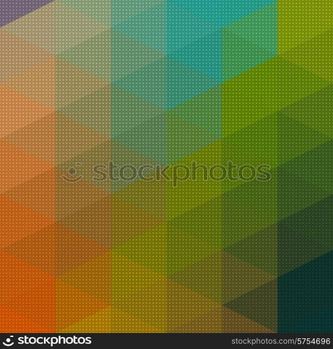 Vector Abstract Triangle Mosaic Pattern