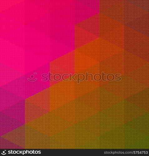 Vector Abstract Triangle Mosaic Pattern
