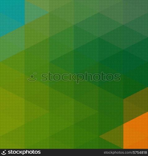 Vector Abstract Triangle Mosaic Pattern