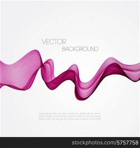 Vector Abstract violet curved lines background. Template brochure design. Abstract curved lines background. Template brochure design