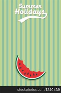 Vector abstract watermelon, fresh summer background concept