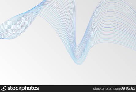 Vector abstract wave background. Blue waves background Vector Illustration