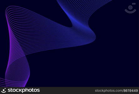 Vector abstract wave background. Blue waves background Vector Illustration