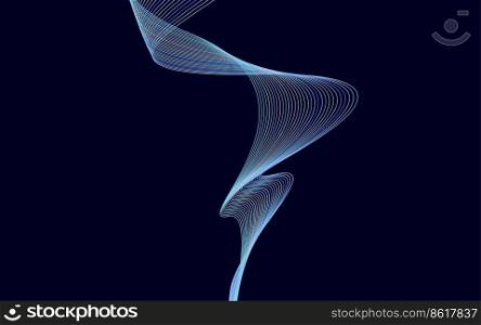 Vector abstract wave background. Colorful Lines waves background Vector Illustration