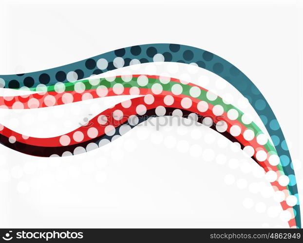 Vector abstract wave lines background. Template background for workflow layout, diagram, number options or web design