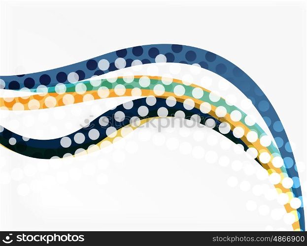 Vector abstract wave lines background. Template background for workflow layout, diagram, number options or web design