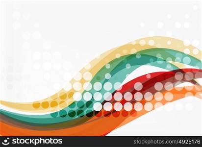 Vector abstract wave lines background. Vector abstract wave lines background. Template background for workflow layout, diagram, number options or web design