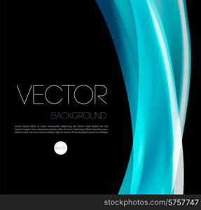 Vector Abstract wave template background brochure design