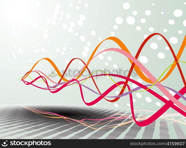 vector abstract waves background