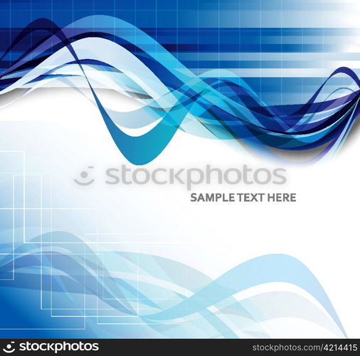 vector abstract waves background