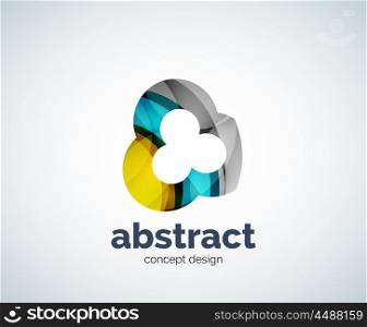 Vector abstruse shape logo template, abstract business icon
