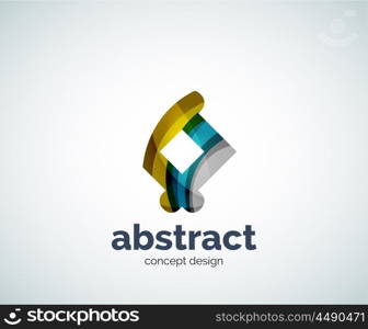 Vector abstruse shape logo template, abstract business icon