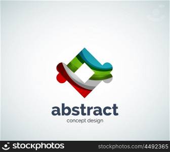 Vector abstruse shape logo template, abstract business icon