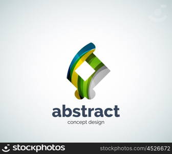 Vector abstruse shape logo template, abstract business icon