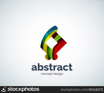 Vector abstruse shape logo template, abstract business icon