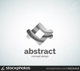 Vector abstruse shape logo template, abstract business icon