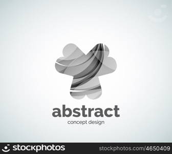 Vector abstruse shape logo template, abstract business icon