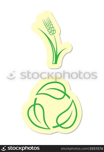 Vector Agriculture Icons Isolated on White Background