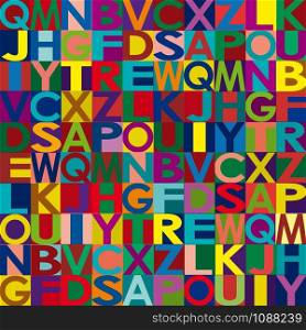 Vector alphabet background
