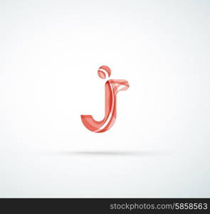 Vector alphabet letter logo. Created with transparent colorful overlapping geometric shapes, waves and flowing shapes