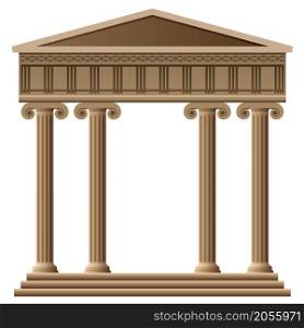 vector ancient greek architecture with columns