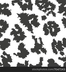 vector animal skin pattern of cow print