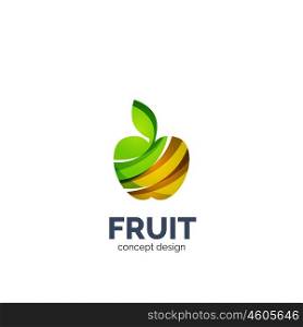 Vector apple fruit icon. Vector apple fruit business icon design