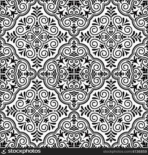 vector arabesque seamless pattern