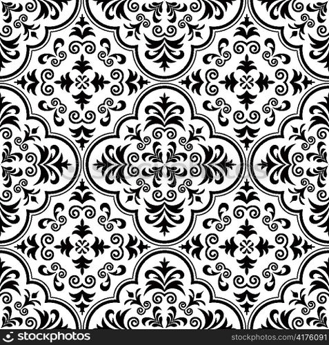 vector arabesque seamless pattern