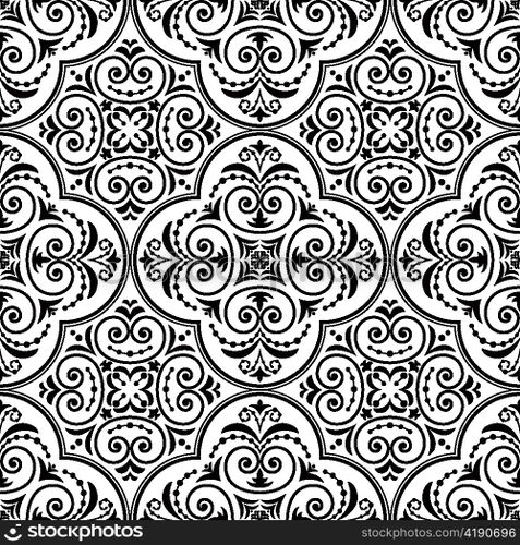 vector arabesque seamless pattern