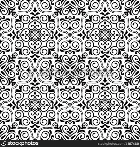 vector arabesque seamless pattern