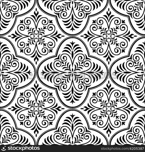 vector arabesque seamless pattern