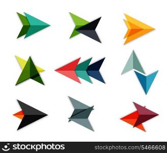 Vector arrow business geometric stickers for business background | numbered banners | business lines | graphic website