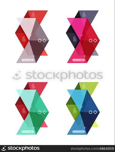 Vector arrow infographics business templates set. Backgrounds for workflow layout, diagram, number options or web design