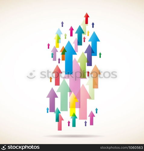 Vector arrows background