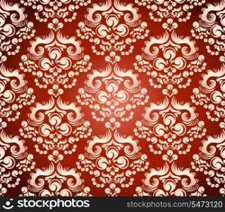 Vector art background with decorative floral ornament