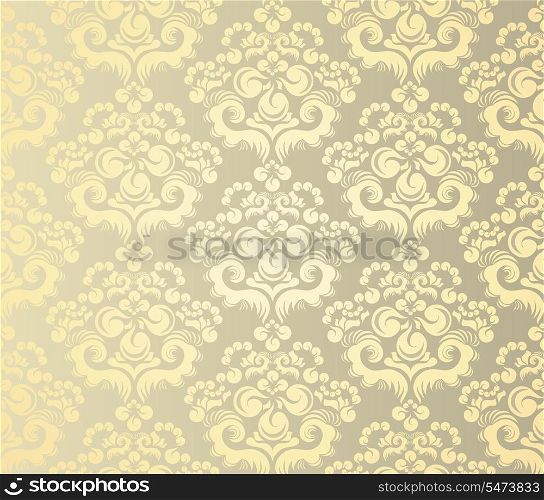 Vector art background with decorative floral ornament