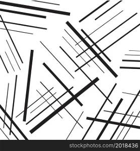 Vector artistic illustration. Abstract black lines on white background.