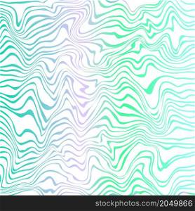 Vector artistic illustration. Abstract colorful blue curvy lines on white background.