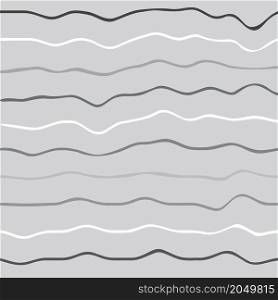 Vector artistic illustration. Abstract gray lines on gray background.
