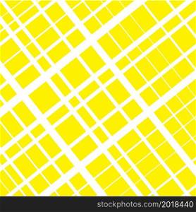 Vector artistic illustration. Abstract white lines on yellow background.