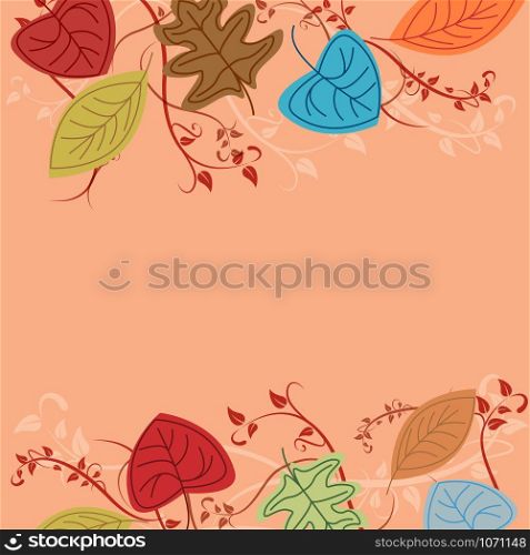 Vector autumn background