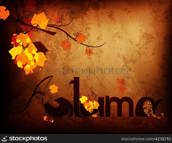 vector autumn grunge background