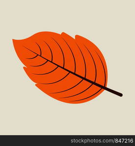 Vector autumn leaf in flat design. Leaf icon. Eps10. Vector autumn leaf in flat design. Leaf icon