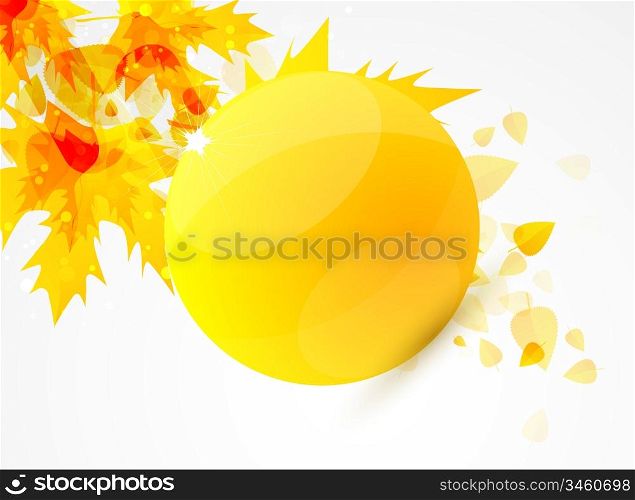 Vector autumn themed vector abstract background