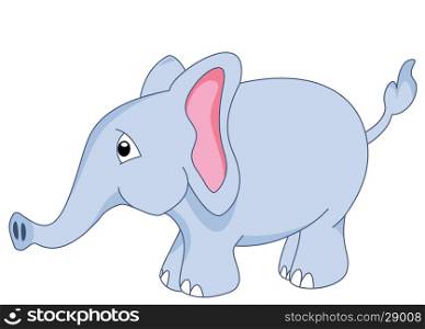 vector baby elephant clipart